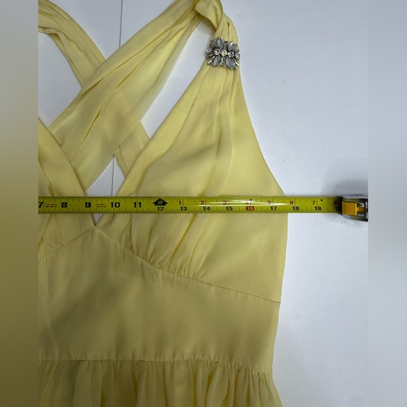 NWT Sachin + Babi Kenzia Lemon Drop Maxi Gown Dress size 10 - Picture 9 of 12